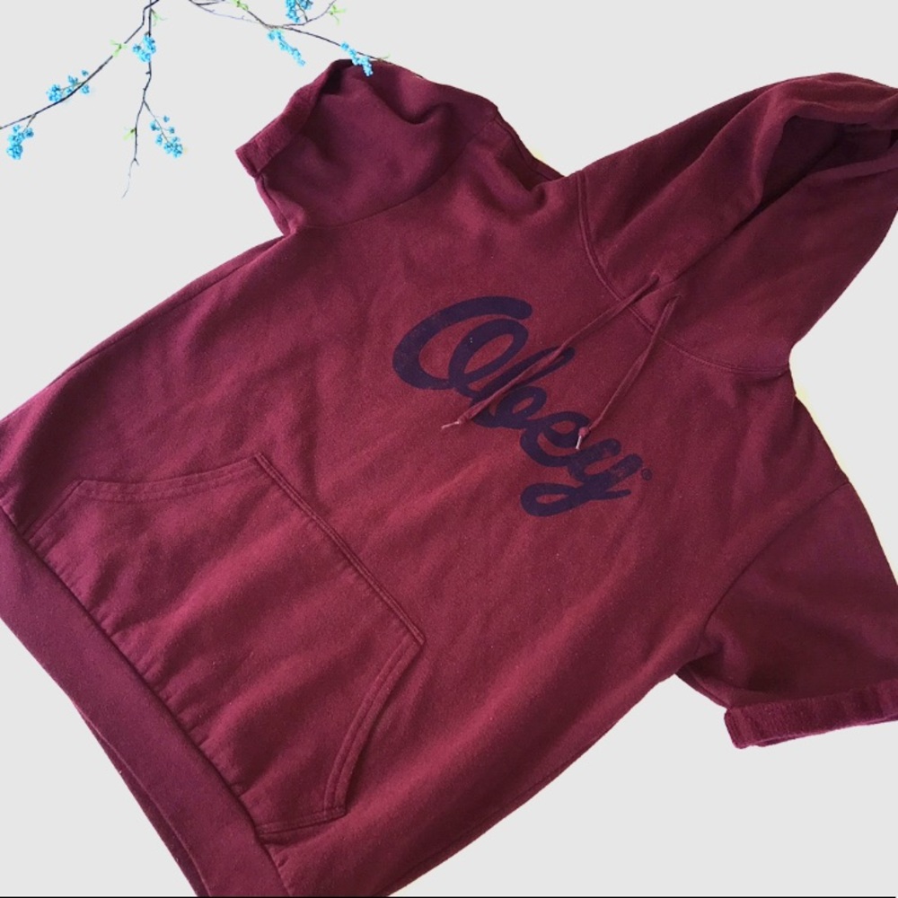 Obey short sleeve hoodie